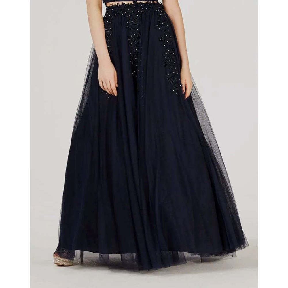 Say Yes To The Prom Juniors Blue Rhinestone Appliqu Growth Skirt Size 7